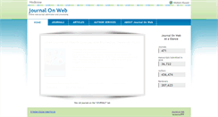 Desktop Screenshot of journalonweb.com