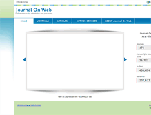 Tablet Screenshot of journalonweb.com